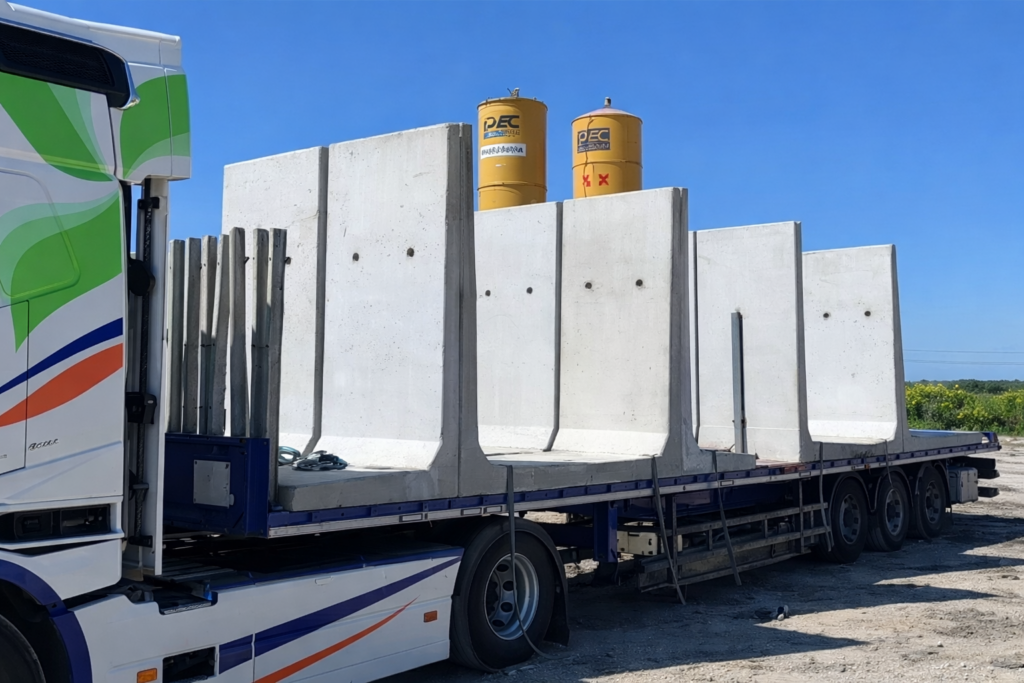 Murs béton préfabriqués en L