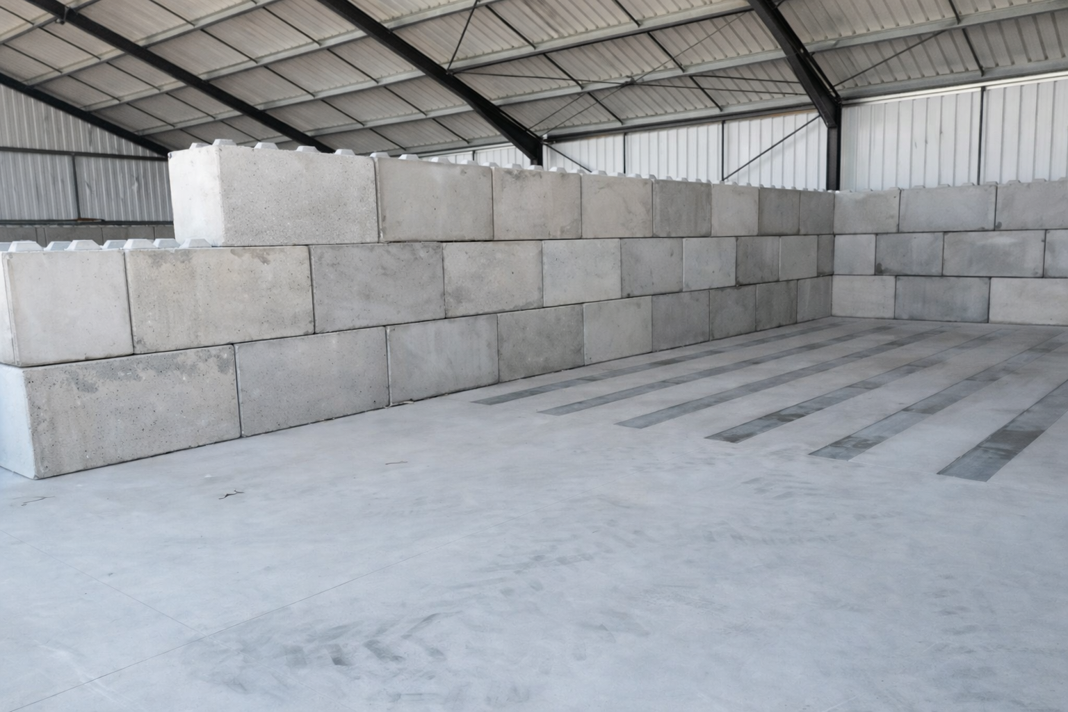 Murs béton préfabriqués blocs béton empilables pour stockage