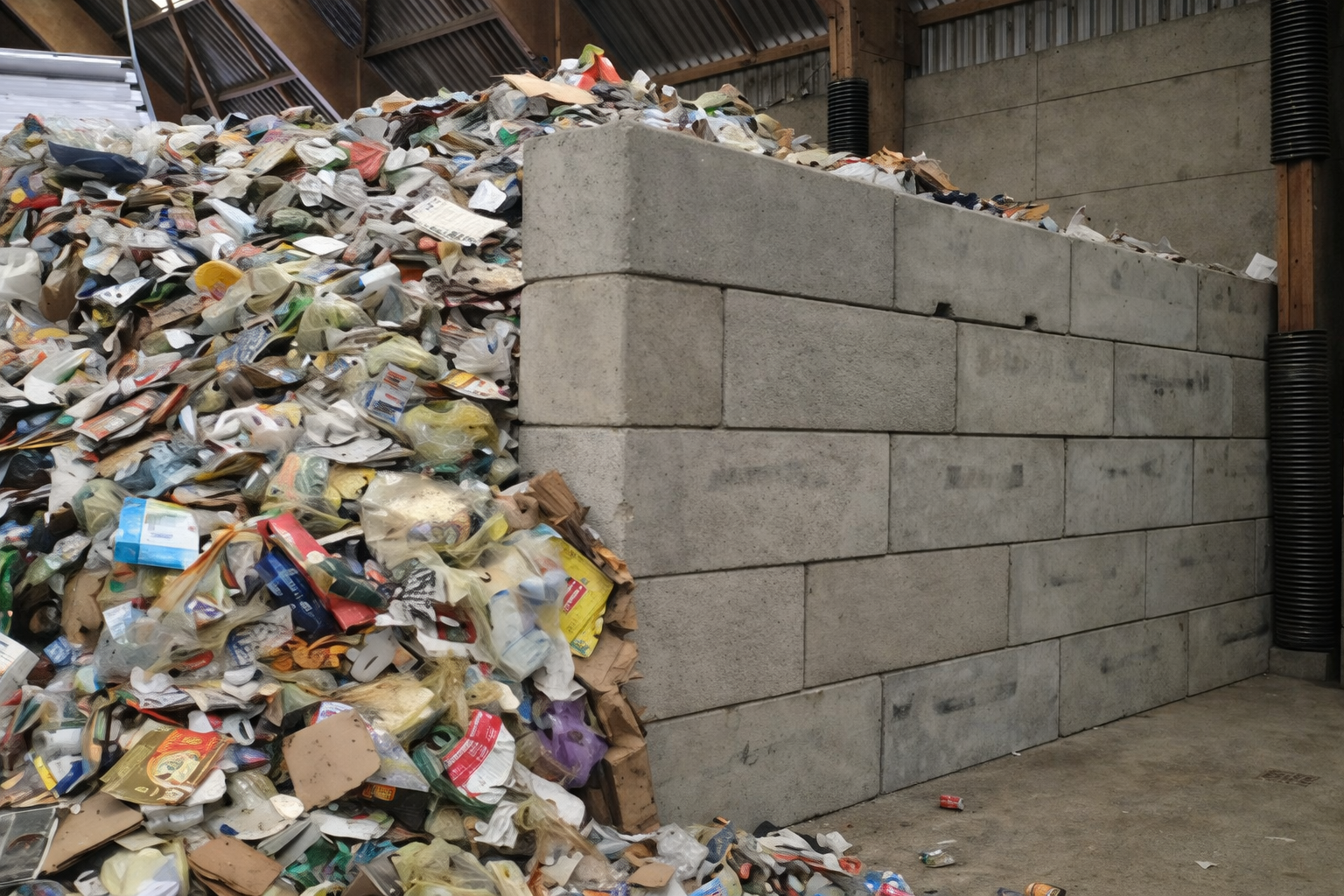 exemple réalisation blocs béton empilables stockage